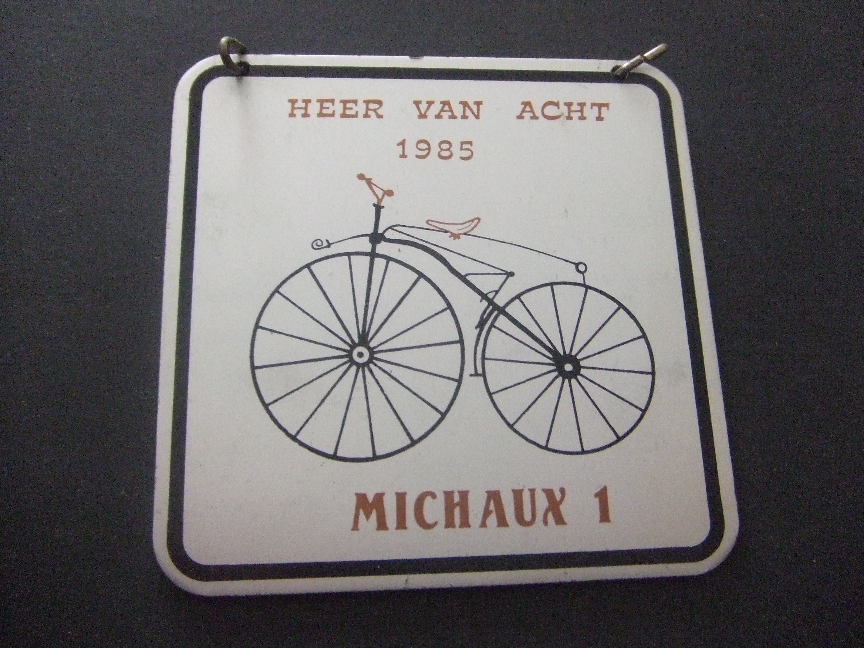 Carnaval Heer van Acht Prins Michaux fiets oldtimer